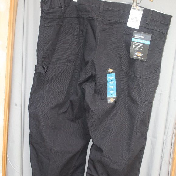 Dickies Mens Relaxed Fit Straight Leg  Black Carpenter Pants Size 44…NWT - Picture 2 of 4